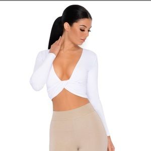 Why Knot Double Layered Crop Top